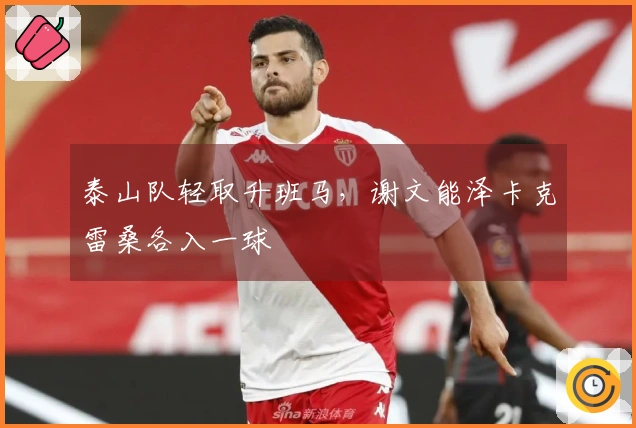 泰山队轻取升班马，谢文能泽卡克雷桑各入一球