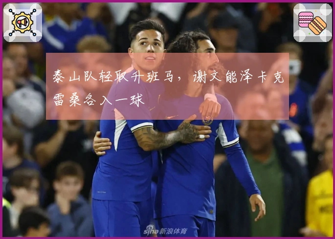 泰山队轻取升班马，谢文能泽卡克雷桑各入一球